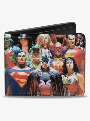 DC Comics Justice League Justice 1 Volume 1 18 Character Cover Pose Bifold Wallet