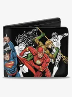 DC Comics Justice League New 52 Superhero Action Poses Bifold Wallet