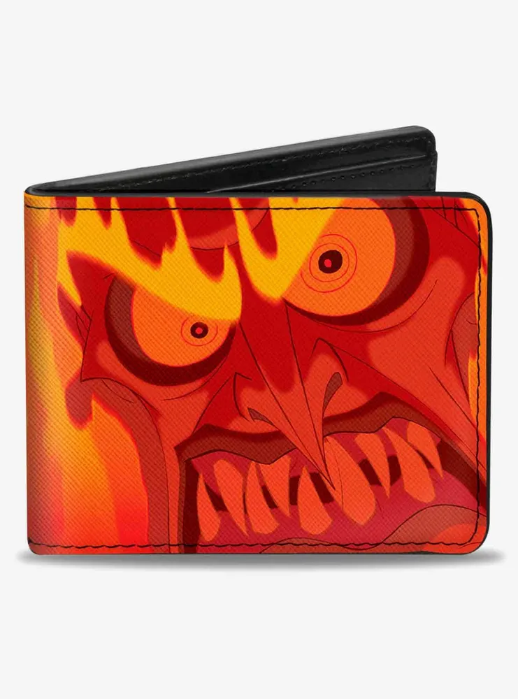 Disney Hercules Hades Fiery Face Close Up Bifold Wallet