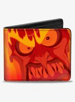 Disney Hercules Hades Fiery Face Close Up Bifold Wallet