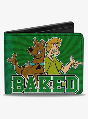 Scooby-Doo Scooby Shaggy Baked Rays Swirl Bifold Wallet