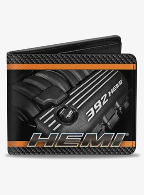 Hemi 392 Hemi Engine Carbon Fiber Bifold Wallet