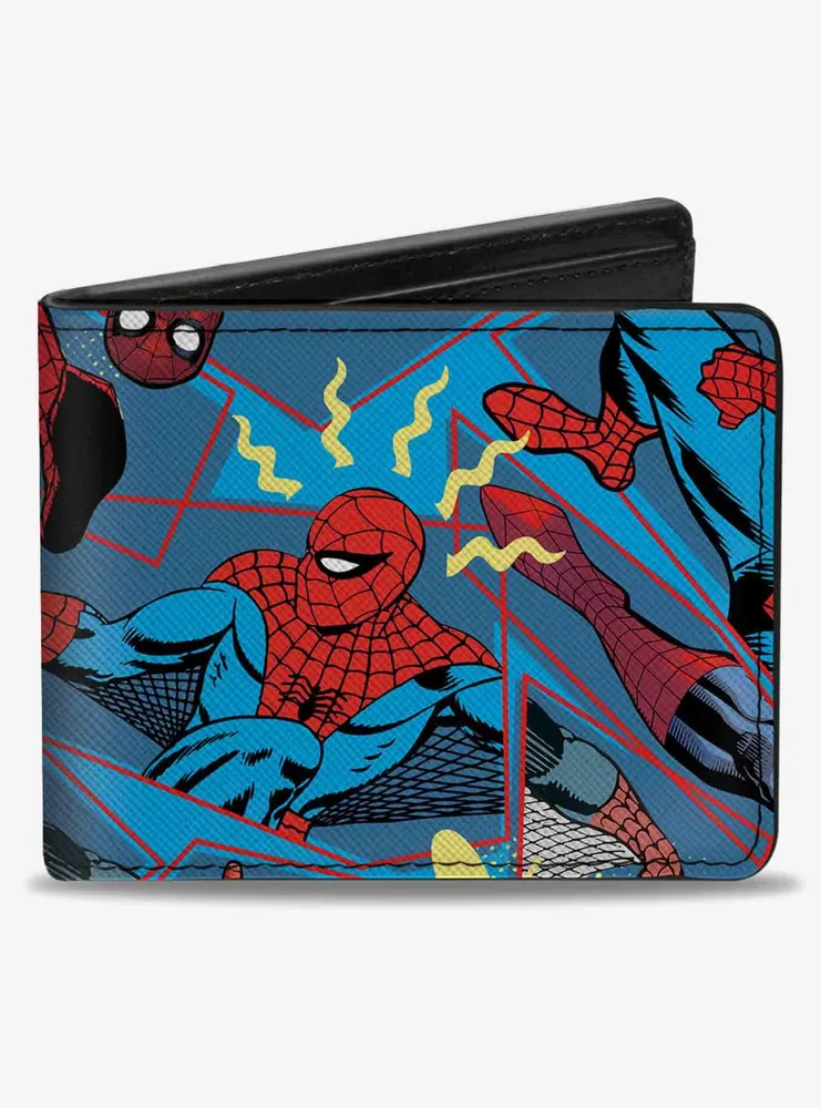 Marvel Spider-Man Beyond Amazing Spidey Sense Poses Collage Bifold Wallet