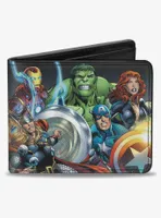 Marvel Universe Avengers Group Pose Bifold Wallet