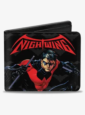 DC Comics Nightwing Issue 1 Welcome to Gotham Cover Logo Bifold Wallet