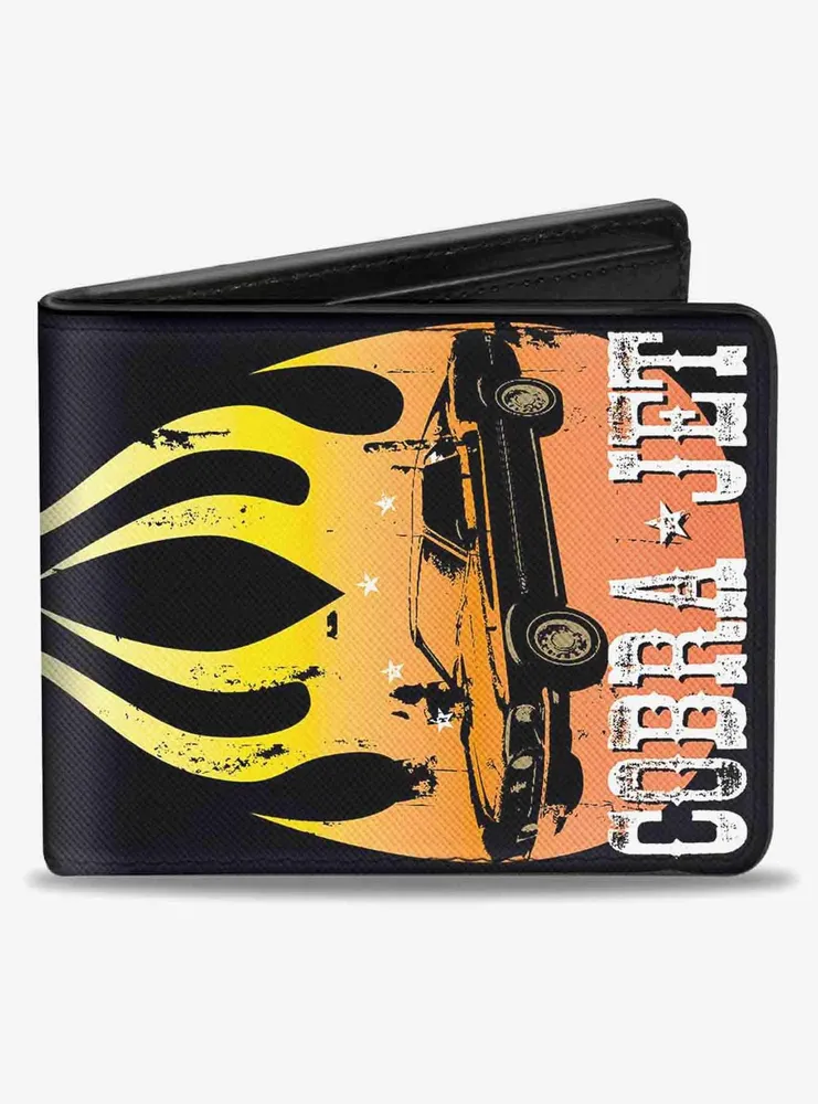 Mustang Flame Cobra Jet Fade Bifold Wallet