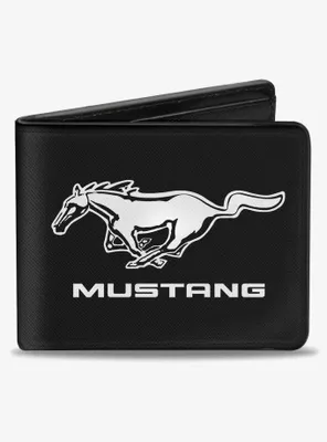 Mustang Logo Text Bifold Wallet
