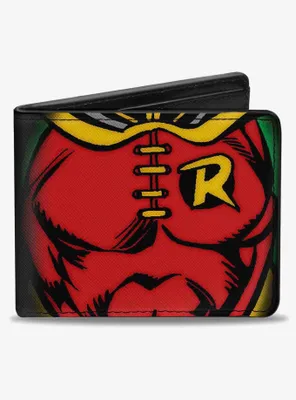 DC Comics Robin Chest Logo Bifold Wallet