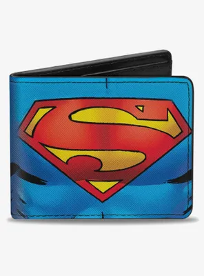 DC Comics Superman Galactic Battle Chest Logo Bifold Wallet