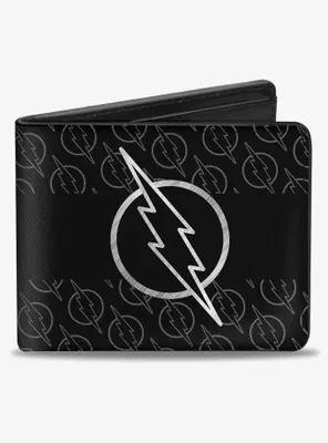 DC Comics Reverse Flash Logo Stripe Logo Monogram Bifold Wallet