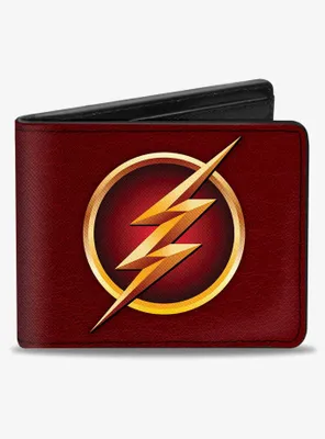 DC Comics The Flash Logo5 Burgundy Bifold Wallet