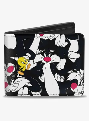 Looney Tunes Sylvester and Tweety Poses ScatteBifold Wallet