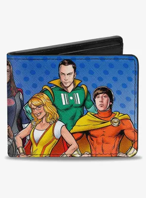 The Big Bang Theory Superhero Characters2 Bifold Wallet