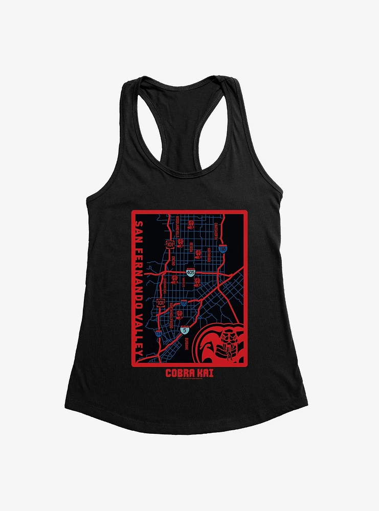 Cobra Kai San Fernando Valley Map Girls Tank