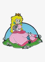 Nintendo Super Mario Bros. Princess Peach Floral Enamel Pin - BoxLunch Exclusive