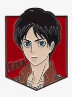 Attack on Titan Eren Jaegar Portrait Enamel Pin - BoxLunch Exclusive