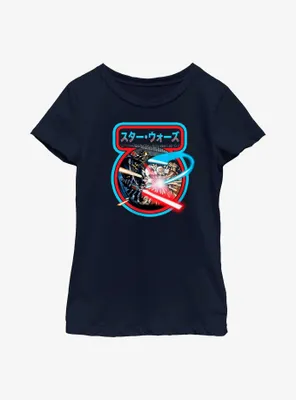 Star Wars Light Saber Jedi Fight Youth Girls T-Shirt