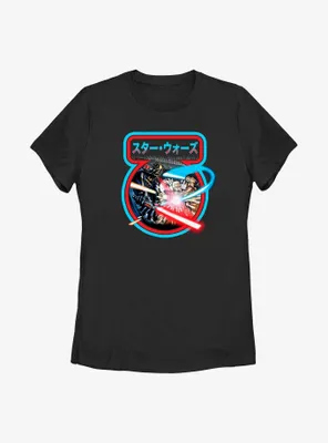 Star Wars Light Saber Jedi Fight Womens T-Shirt
