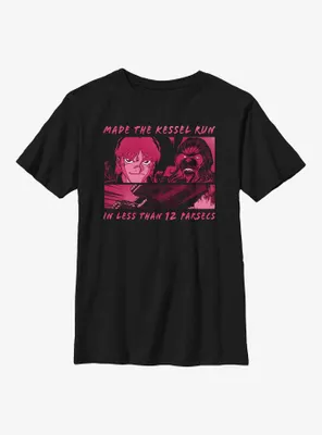 Star Wars Han Solo and Chewie Kessel Run Youth T-Shirt
