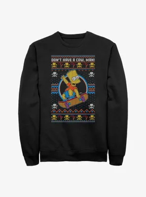 The Simpsons Bart Ugly Christmas Sweatshirt