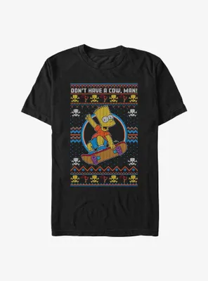 The Simpsons Bart Ugly Christmas T-Shirt