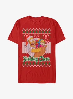 The Simpsons Homer Ugly Christmas T-Shirt