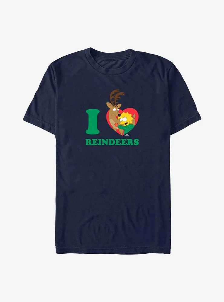 The Simpsons I Love Reindeers T-Shirt