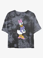 Disney Daisy Duck Traditional Tie-Dye Girls Crop T-Shirt