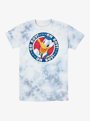 Disney Donald Duck Oh Boy Badge Tie-Dye T-Shirt