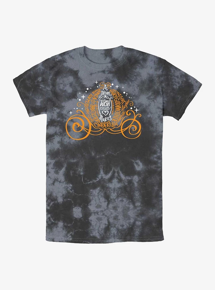 Disney Cinderella Pumpkin Carriage Tie-Dye T-Shirt