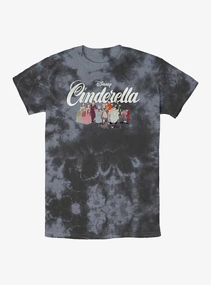 Disney Princesses Cinderella Group Tie-Dye T-Shirt