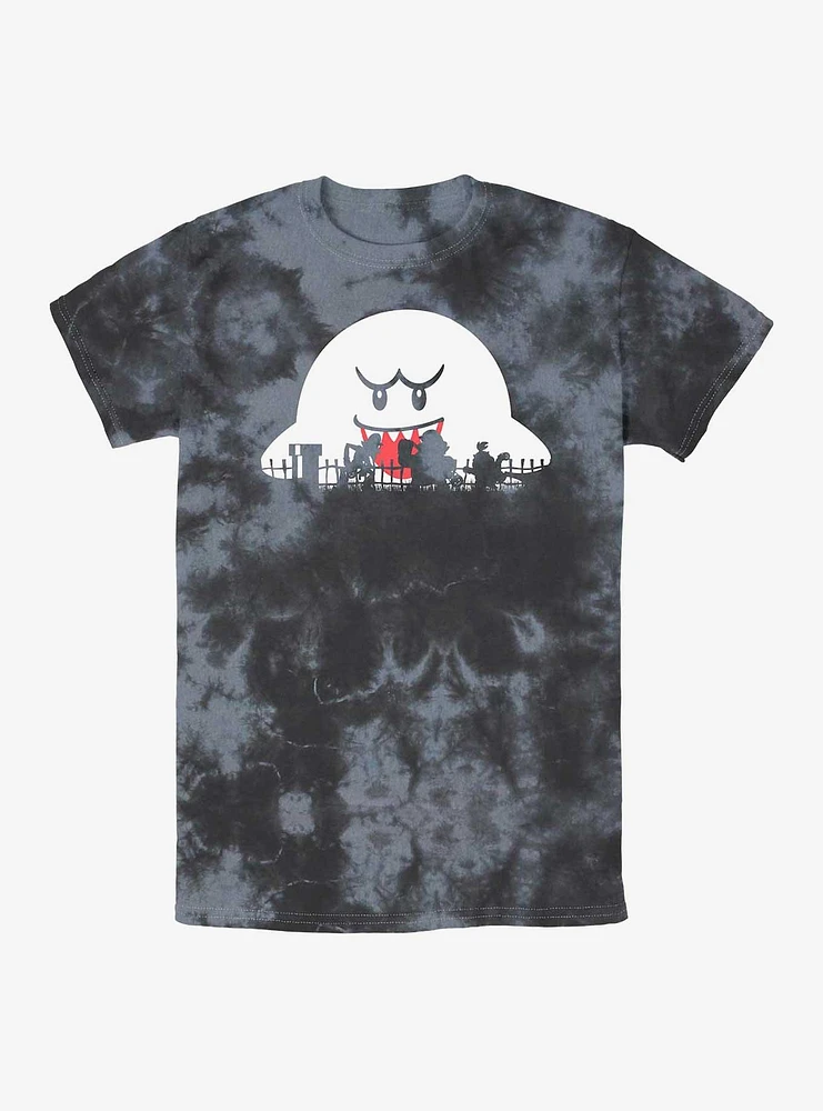 Nintendo Mario Boo Moon Tie-Dye T-Shirt