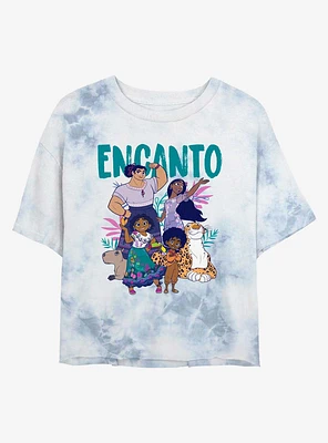 Disney Encanto Family Together Tie-Dye Girls Crop T-Shirt