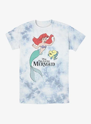 Disney The Little Mermaid Ariel and Flounder Tie-Dye T-Shirt