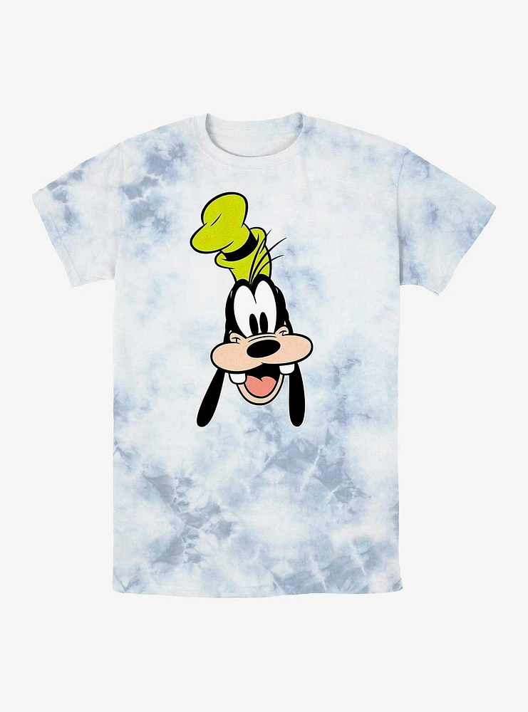 Disney Mickey Mouse Goofy Big Face Tie-Dye T-Shirt