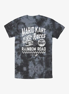 Nintendo Race Nights At Rainbow Road Tie-Dye T-Shirt