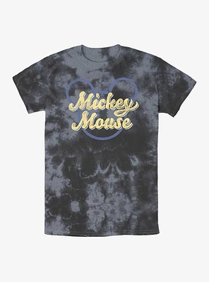 Disney Mickey Mouse Script Tie-Dye T-Shirt