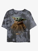 Star Wars The Mandalorian Baby Grogu Tie-Dye Girls Crop T-Shirt