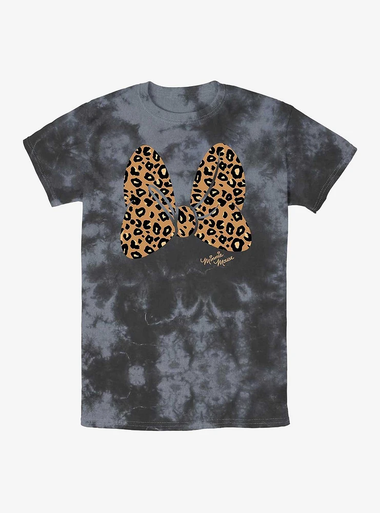 Disney Minnie Mouse Animal Print Bow Tie-Dye T-Shirt