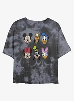 Disney Mickey Mouse Sensational Six Tie-Dye Girls Crop T-Shirt