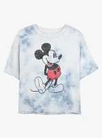 Disney Mickey Mouse Vintage Classic Tie-Dye Girls Crop T-Shirt