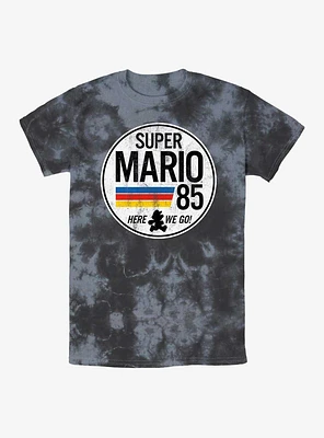 Nintendo Mario Here We Go Tie-Dye T-Shirt