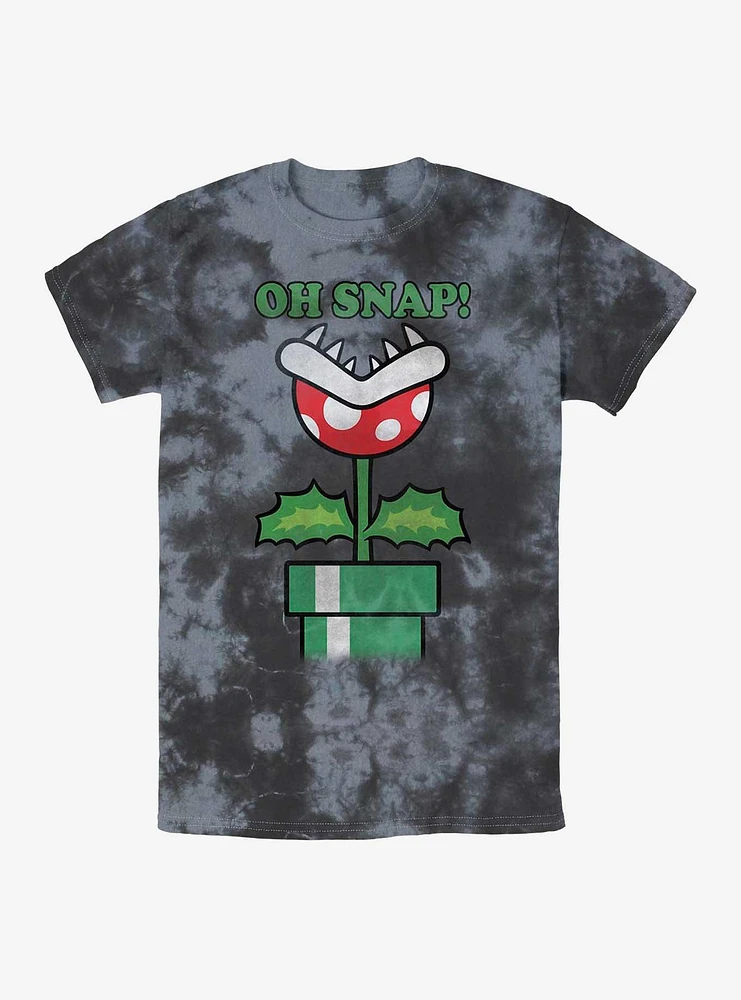 Nintendo Oh Snap Piranha Plant Tie-Dye T-Shirt