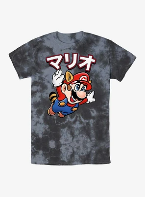 Nintendo Raccoon Mario Tie-Dye T-Shirt