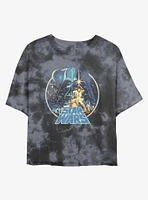 Star Wars Vintage Victory Tie-Dye Girls Crop T-Shirt