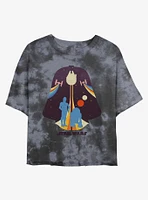 Star Wars Vader Droids Tie-Dye Girls Crop T-Shirt