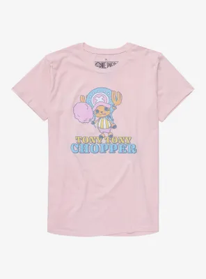 One Piece Chopper Cotton Candy Boyfriend Fit Girls T-Shirt