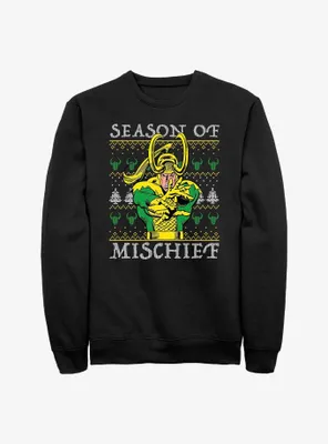 Marvel Loki Mischief Season Ugly Christmas Sweatshirt