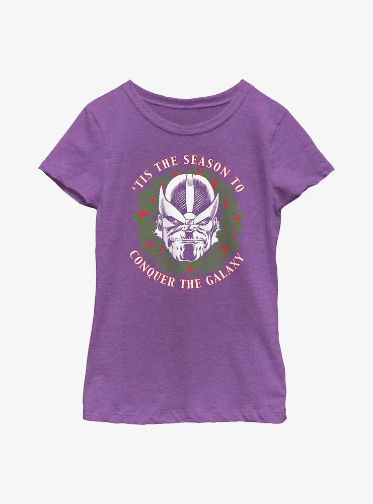 Marvel Thanos Tis The Season Girls Youth T-Shirt