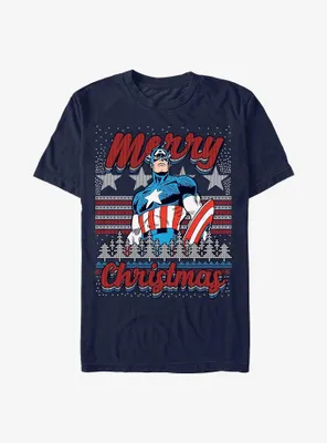 Marvel Captain America Christmas T-Shirt